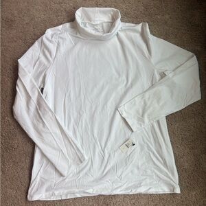 Talbots Soft White Turtleneck Tee